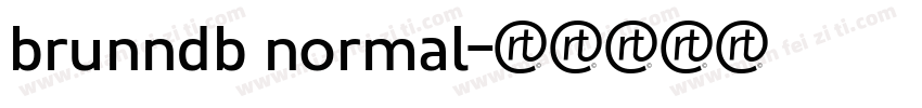 brunndb normal字体转换